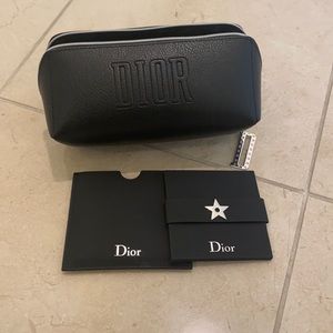 Dior makeup bag and mirror